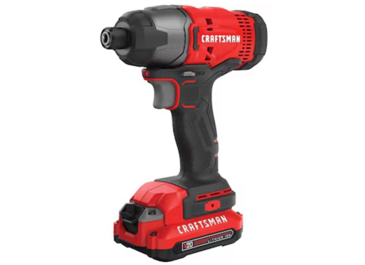 Craftsman V20 MAX Brushless 1/4″ Impact Driver Kit CMCF820 NEW OPEN BOX